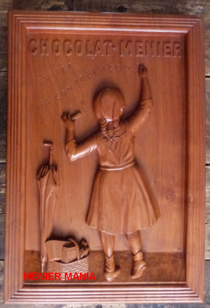 PLAQUE METAL CHOCOLAT MEUNIER/VINTAGE